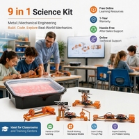 Kit de Robot de Brazo Inteligente 9 en 1, Bloques de Construcción Mecánicos STEM, Entrenamiento para Niños Escolares, Kit de Ciencia Educativa