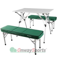 Table de pique-nique pour enfants en aluminium, moderne, pliable, ensemble table et chaises pour le camping en plein air, mobilier d'extérieur robuste et portable pour une utilisation en parc
