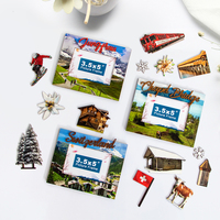 Cadre photo 3D personnalisé en bois dur, thème Pont de la Chapelle Suisse, collage de photos, fait main, cadeau souvenir