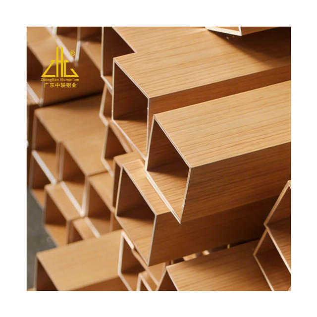 20-Year Warranty Aluminum Factory 6063 T6 Wood Grain Aluminum Tube | Outdoor Decorative Wood Effect Aluminum Alloy Pipe