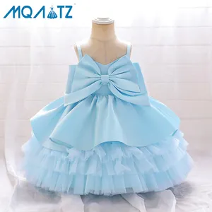 MQATZ Vêtements pour enfants best-seller Robe superposée à bretelles spaghetti pour filles Robe de soirée pour bébé à volants