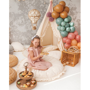 Tienda <span class=keywords><strong>de</strong></span> campaña grande y elegante para niñas, casa <span class=keywords><strong>de</strong></span> juegos interior <span class=keywords><strong>de</strong></span> <span class=keywords><strong>princesa</strong></span>, Castillo <span class=keywords><strong>de</strong></span> madera y lona para niños y bebés - Product Image 4