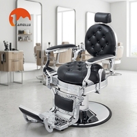 Chaises de salon vintage en métal robuste, vente en gros de meubles de salon, chaise de barbier vintage pour homme