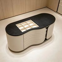 Vitrine de présentation pour bijoux et cosmétiques avec éclairage LED, design durable et écologique pour les magasins de détail - Taille et finition personnalisables