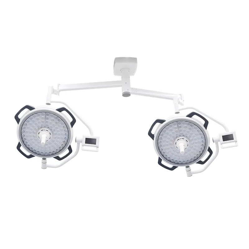High Illuminance LED Shadowless Operation Lights Double Dome Ceiling Lamps Hanging Surgical Lamps for OT Room or Dental Clinic