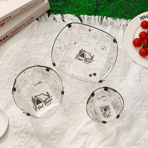 Ensemble de couverts pliants, bol, assiette, tasse portables, ultra légers, pour le camping et l'extérieur - Product Image 2