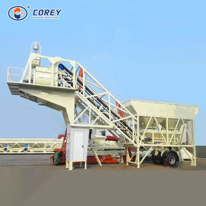 Centrale à béton mobile portable haute performance Corey 2026, ligne de production YHZS 75, capacité 75m³/h, contrôle automatique - Product Image 1