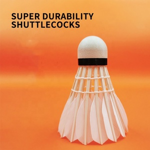 Dmantis G8 compétition professionnelle badminton volants <span class=keywords><strong>fourrure</strong></span> boules de plumes d'oie support logo personnalisé - Product Image 4