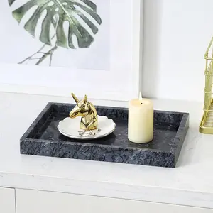 trending products 2022 new arrivals Trays Marble Serving Tray Wholesale Custom Marble Natural Home Hotel Restaurant