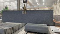 Pierre de pavage en granit gris foncé flammé 244x60x5cm, pierre de pavage extérieure épaisse, finition de surface antidérapante, livraison à domicile