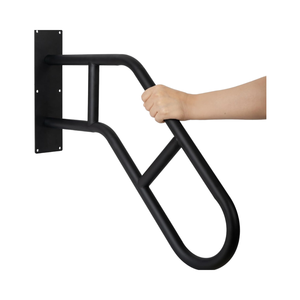 2-Pack Metal Wall Handrails (12 Inch) - Anti-Slip Grab Bars For Stairs, Indoor/Outdoor Safety