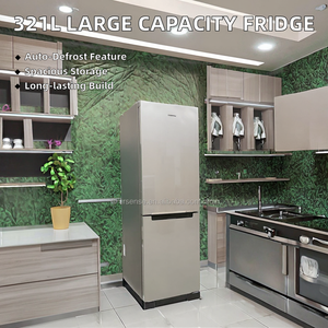 Hot Selling 321L Large Capacity Double Door <b>Refrigerator</b> Freezer Home Fridge Compact Design New High Efficiency Househo - Product Image 4