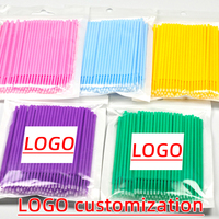 Consommables Différentes Tailles Durable Smear Mini Résine Baguette Brosse Micro Microbrush Applicateur Lash Outil Matériel Dentaire