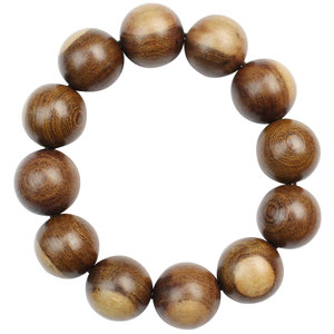 Golden Sandalwood <b>Bracelet</b> 12mm Round Beads Unisex Religious Jewelry Collectible Prayer Beads Ethnic Style Hangzhou Made - Product Image 5