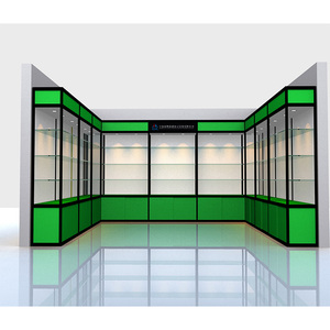 L hình dạng showroom kính hiển thị vitrine tủ với góc vitrine Showcase - Product Image 5