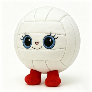 Peluche de volley-ball personnalisée, adorable jouet en peluche de volley-ball avec doublure en maille, accessoires d'Halloween - Product Image 2