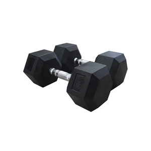 Gymnastique Fitness, <span class=keywords><strong>prix</strong></span> d'usine, 5lb 10lb 15lb 20lb 25lb 30lb 45lb 50lb 55lb, ensemble haltère hexagonales en caoutchouc - Product Image 6