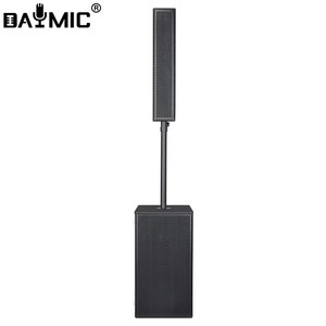 Système audio de scène en bois noir à son super clair, avec un tweeter de 1 pouce et quatre haut-parleurs de médium-grave de 5,5 pouces, type Line Array - Product Image 5