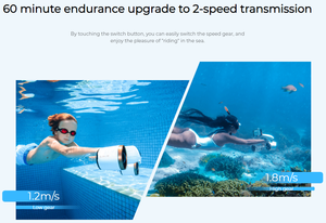 Scooter Subacuático Sublue MixPro de Doble Motor con 3 Modos de Velocidad, 60 Minutos de Autonomía y 40 m de Profundidad para Snorkel/Buceo - Product Image 6