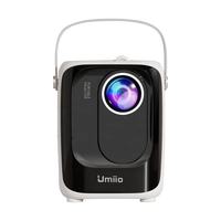 Projecteur intelligent portable Umiio A007, dernière version Android, projecteur LED pour cinéma maison, prend en charge la résolution 1080P 16:9, 60-150 pouces