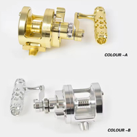 Promotion : Moulinets de pêche à la traîne haute vitesse avec double frein, moulinet à tambour métallique, accessoires de pêche, moulinet de jigging pour bateau