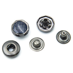 Botón de Presión Metálico de Alta Calidad con Logotipo Personalizado, de 4 Partes y 14 mm, para Ropa - Product Image 5