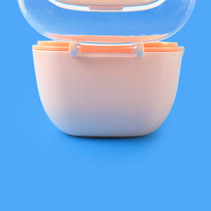 Contenitore per protesi dentaria scatola di pulizia contenitore contenitore per protesi dentaria per qualsiasi protesi completa e parziale trasparente - Product Image 6