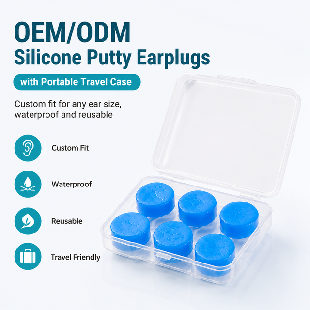Wholesale Soundproof Moldable Silicone Putty Earplugs Reusable Waterproof Swimming Sleep Ear Plugs Direct Manufacturer
