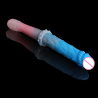 Dildo de Silicona Colorido con Doble Cabeza de Dragón, Juguete Sexual Realista Multicabeza, Pene Artificial de Doble Extremo Estilo Látigo, Juguete Sexual para Lesbianas