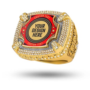 Tùy chỉnh logo của bạn vô địch nhẫn cho tất cả các môn thể thao hàng đầu trống với chèn của bạn lắp ráp một cách tự do - Product Image 5