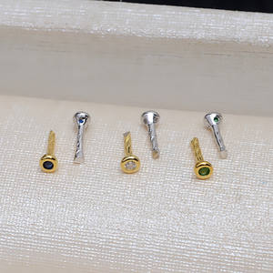 Cuentas de Plata S925 con Ojo de Pez, 10 Accesorios de Bricolaje, Cuentas Decorativas Barrocas con Orificio Pasante, 3161, Azul Verde, Fornituras de Joyería - Product Image 2