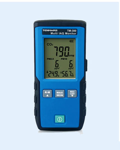 Moniteur de Qualité de l'Air 5-en-1 à Écran LCD Numérique, Testeur de CO2, PM2.5, PM10, Température et Humidité (400-9999ppm) pour Maison et Bureau - Nouveauté et Meilleure Vente - Product Image 1