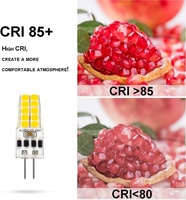 Luminaire en silicone G4 à intensité variable AC/DC12-24V 2.5W, 2700K/4100K/6000K, sans scintillement, pour hôtels, certifié CE, garantie 2 ans