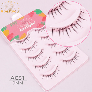 Abestyou <span class=keywords><strong>Cils</strong></span> Véganes Longs et Doux en Faux Vison Naturel avec Logo Personnalisé et Effet Invisible - Product Image 4