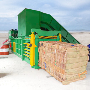 Thùng nén Baler tự động ngang nhôm lon tự động ngang thủy lực Baler máy - Product Image 1