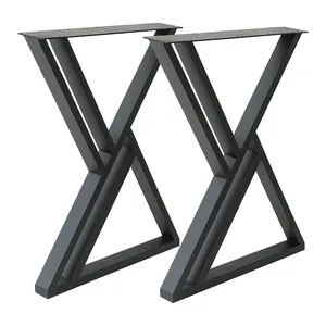 Custom Industrial Heavy Duty Steel Dining Bench Coffee Table Metal Table Legs