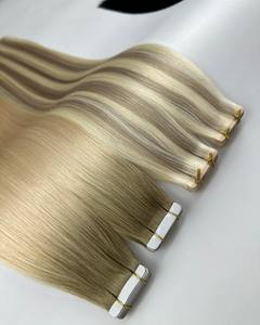 Extension per <span class=keywords><strong>capelli</strong></span> Remy invisibili Luxsea Moresoo, lisci, 14 pollici (lunghezza stirata), castano <span class=keywords><strong>chiaro</strong></span>, biondo dorato - Product Image 1
