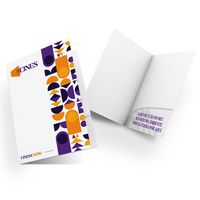 Dossier de présentation de documents A4 personnalisé avec logo, poche pour cartes de visite