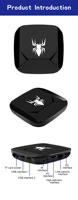 Console de jeux vidéo rétro X5 Game Stick 4K 64G avec plus de 10000 jeux, deux manettes sans fil, compatible HD, mini boîtier TV HD pour Android