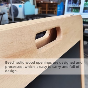 Bằng Gỗ Bảng Đen, Mộc Mạc Có Thể Gập Lại Gỗ Bảng Màu Đen Miễn Phí Đứng Gấp Bằng Gỗ Một Khung Bảng Đen Để Bán - Product Image 4