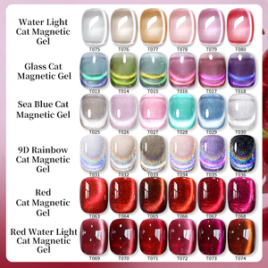 Sinh ra khá Pro 36 xu hướng màu sắc Cateye UV từ gel Bộ sưu tập Nail Kit nhãn hiệu riêng Hema miễn phí 15ml Mèo Mắt Gel đánh bóng Bộ - Product Image 2
