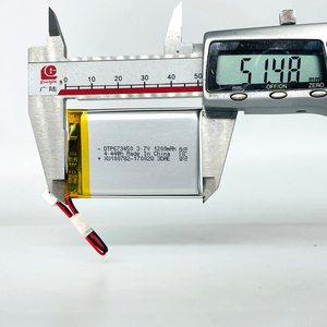 Batería de Iones de Litio 673450 de 1200mAh y 3.7V, Gran Capacidad, Venta Directa de Fábrica, OEM Original de Fábrica, Polímero - Product Image 3