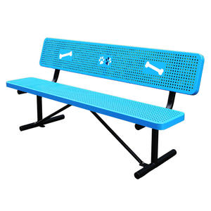 Outdoor Long Thermoplastic Seating <strong>Bench</strong> Public Park Expanded Metal <strong>Bench</strong> Chair Outside Garden Patio Perforated Steel <strong>Bench</strong> Seat
