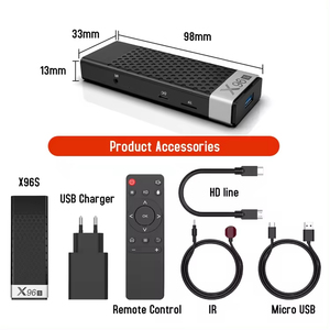 Kotak Tv <span class=keywords><strong>Android</strong></span> Amlogic S905Y2 <span class=keywords><strong>Quad</strong></span> <span class=keywords><strong>Core</strong></span> X96S 2.4G 5.8G Wifi <span class=keywords><strong>Android</strong></span> 8.1 stik TV X96S Set Top Box - Product Image 6