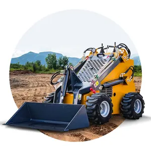 Piccolo Mobile Diesel Skid Steer Loader costruzione Diesel Mini Skid Steer cingolato Loader per la vendita