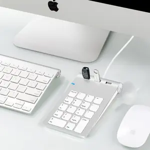 高品质USB 2.0有线会计出纳集线器多功能电脑通用数字键盘