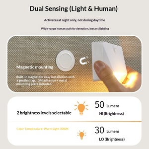 inkage Magnetic Induction Night <b>Light</b> Rechargeable Bedside Aisle Bathroom Foot <b>Light</b> for Elderly Getting Up at Night - Product Image 3