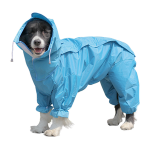 Chien Vêtements Vêtements Pluie Neige Manteaux Imperméables Imperméables 4 Quatre Jambes Imperméable Chiens Adorables À Capuche Costumes pour <span class=keywords><strong>Golden</strong></span> Récupérer - Product Image 1