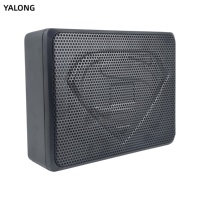 Subwoofer de voiture actif 6x9 pouces à installer sous le siège, avec égaliseur 31 bandes, haut-parleur de basses mince en alliage d'aluminium, pour mise à niveau audio automobile, bobine simple
