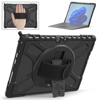 Étui de protection robuste et robuste pour Microsoft Surface Pro 8 13 pouces avec clavier de béquille rotatif à 360 attaché disponible